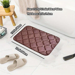 Memory Foam Bath Mat Rug Soft Non Slip Absorbent Bathroom Rug