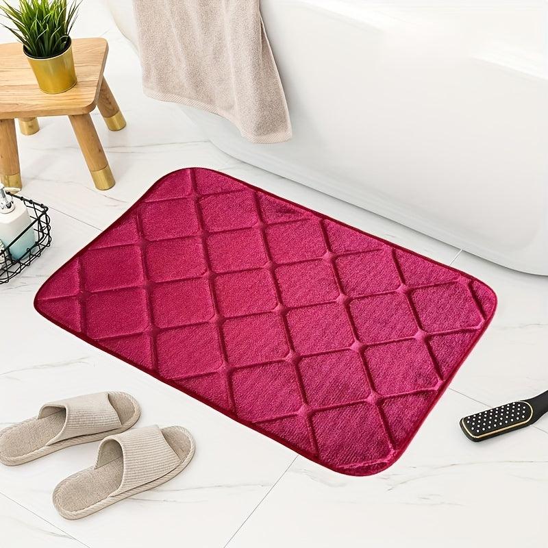 Memory Foam Bath Mat Rug Soft Non Slip Absorbent Bathroom Rug