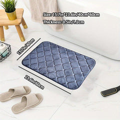 Memory Foam Bath Mat Rug Soft Non Slip Absorbent Bathroom Rug