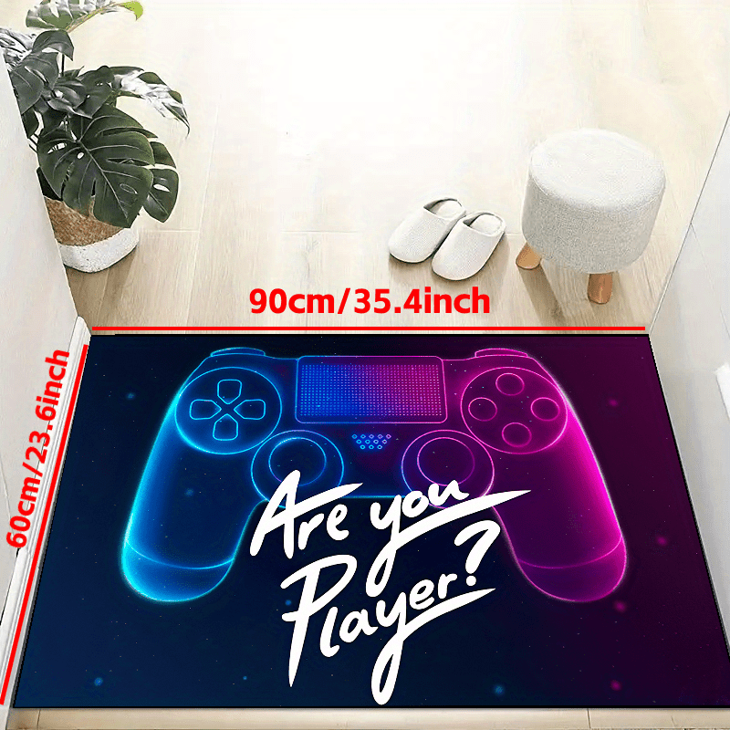 Large 3D Gaming Area Rug Controller Carpet Kids Throw Rug