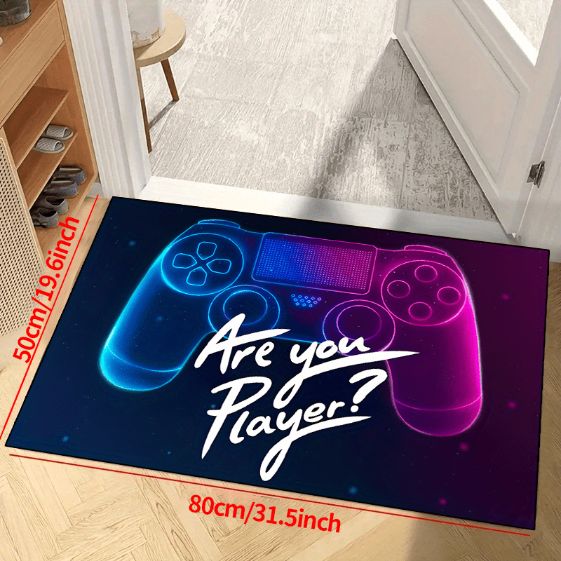 Large 3D Gaming Area Rug Controller Carpet Kids Throw Rug