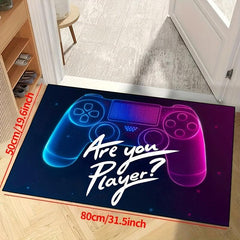 Large 3D Gaming Area Rug Controller Carpet Kids Throw Rug