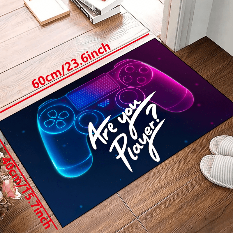 Large 3D Gaming Area Rug Controller Carpet Kids Throw Rug