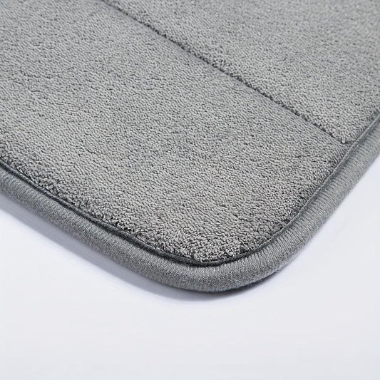Soft Memory Foam Bath Rug Non Slip Absorbent Bathroom Toilet Mat