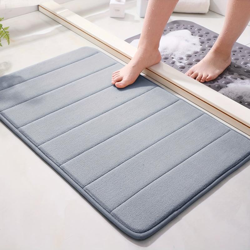 Soft Memory Foam Bath Rug Non Slip Absorbent Bathroom Toilet Mat