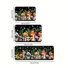 1pc Mushroom Anti-fatigue Kitchen Mat Non Slip Cushioned Mat Runner Rug