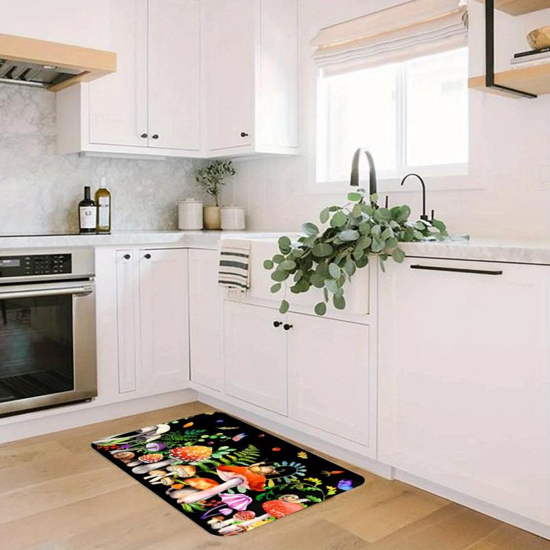 1pc Mushroom Anti-fatigue Kitchen Mat Non Slip Cushioned Mat Runner Rug