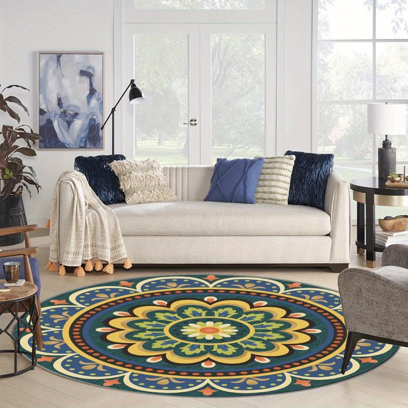 Plant Washable Throw Rugs Non Slip Soft Floor Mats