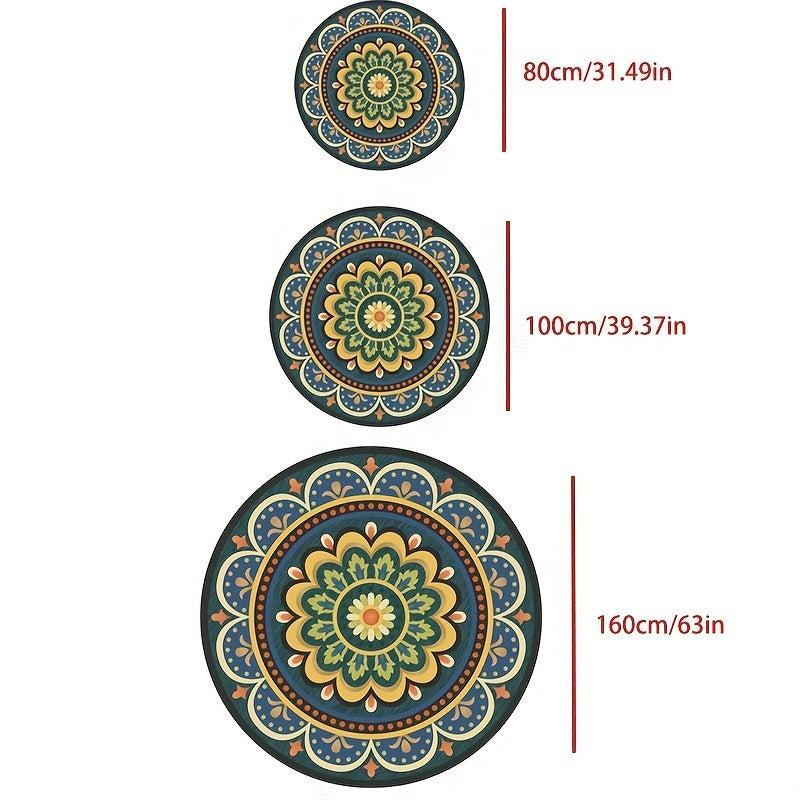 Plant Washable Throw Rugs Non Slip Soft Floor Mats