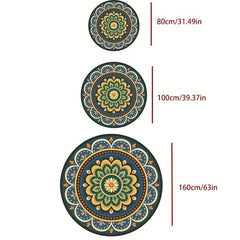Plant Washable Throw Rugs Non Slip Soft Floor Mats