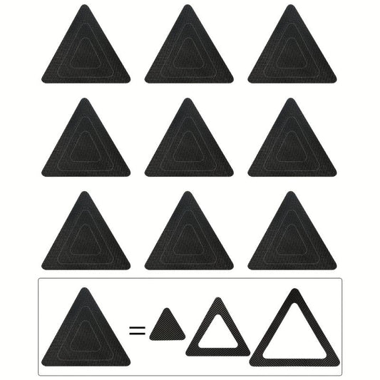 10pcs Non-slip Triangle Shower Tread Sticker