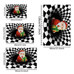 Funny 3D Christmas Decorative Floor Mat - Seasonal Holiday Indoor Door Mat