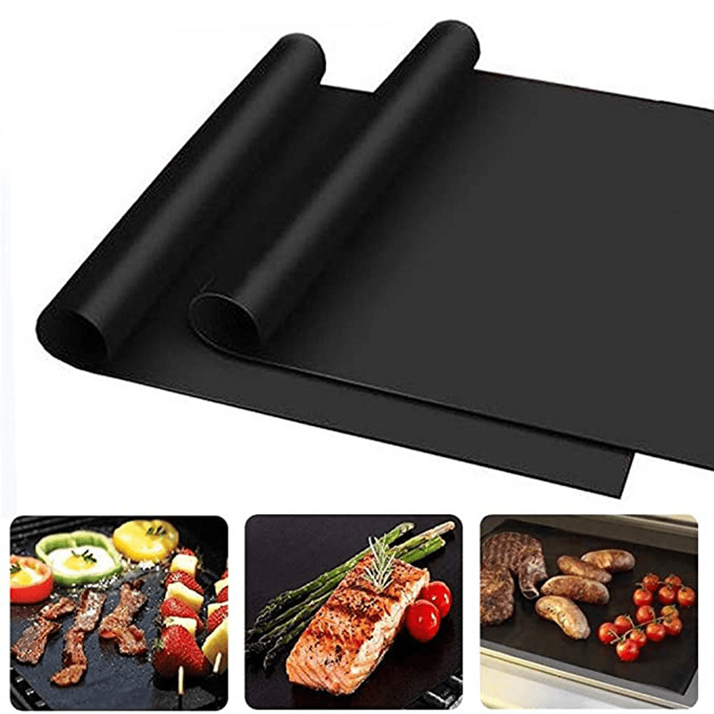 5pcs BBQ Grill Mat Heat Resistant Non-stick Baking Mats Easy to Clean