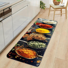 Soft Thick Kitchen Floor Mat Non-slip Waterproof Machine Wash