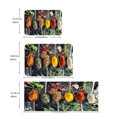 Soft Thick Kitchen Floor Mat Non-slip Waterproof Machine Wash