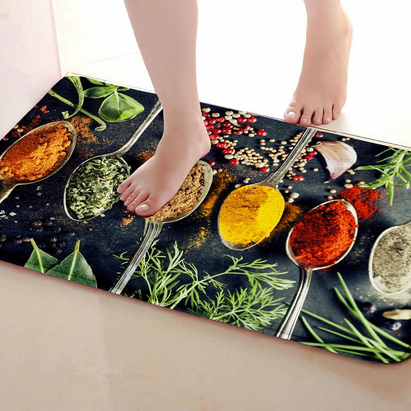 Soft Thick Kitchen Floor Mat Non-slip Waterproof Machine Wash