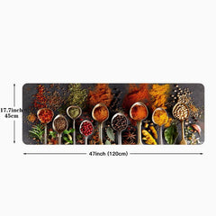 1pc Spoon Seasoning Kitchen Floor Mat Absorbent Bath Laundry Mat