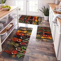 1pc Spoon Seasoning Kitchen Floor Mat Absorbent Bath Laundry Mat