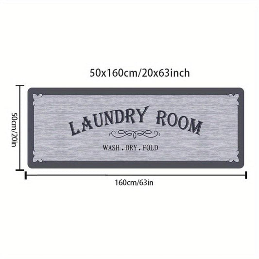 Non Slip Washable Laundry Room Mat Entrance Door Mat Self Laundry Bath Mat