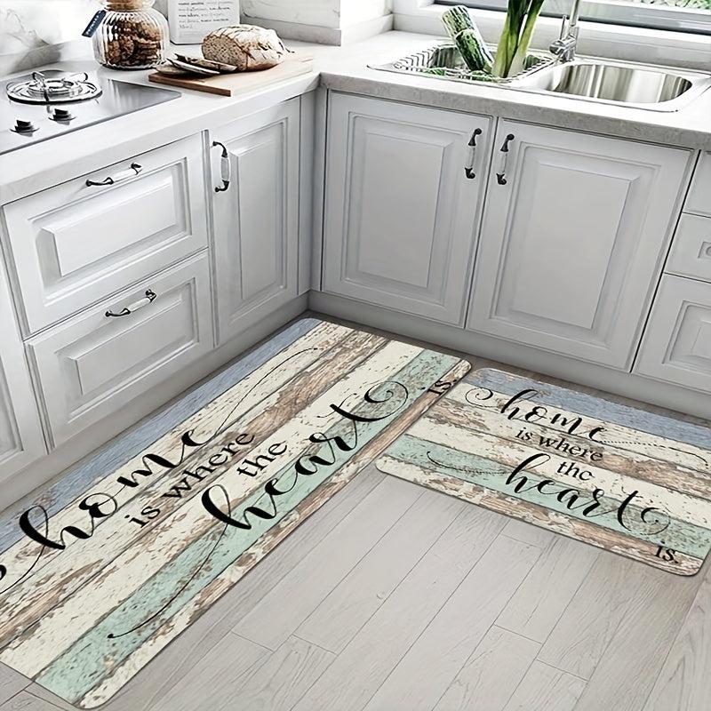 Kitchen Rug Floor Mat Dirt Resistant Waterproof Machine Washable EntranceDoormat