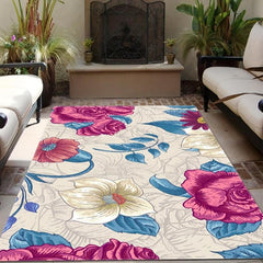 Floral Indoor Doormat Non Slip Absorbent Entrance Doormat