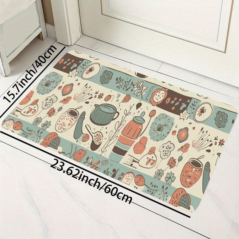 Anti Slip Memory Foam Kitchen Rug Stain Resistant Absorbent Quick Dry