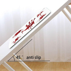 Bloody Footprint Floor Mat Horror Bath Rug Machine Washable Bath Mat