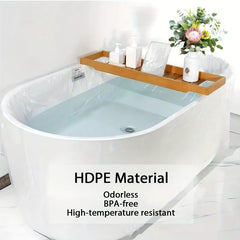 10pcs Disposable Bathtub Cover Liner Large Household Bathtub Cover