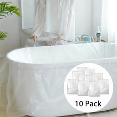 10pcs Disposable Bathtub Cover Liner Large Household Bathtub Cover