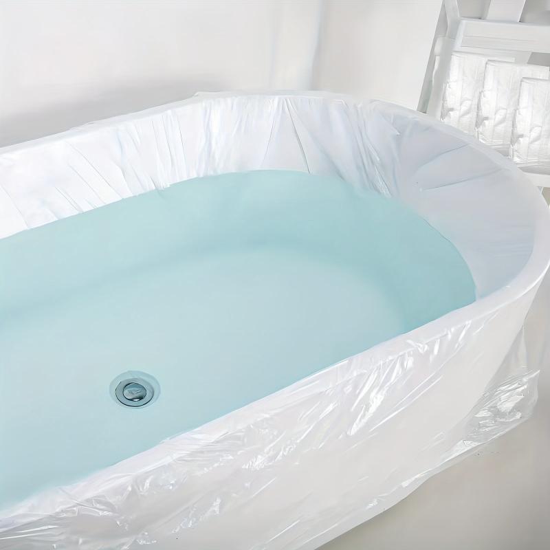 10pcs Disposable Bathtub Cover Liner Large Household Bathtub Cover