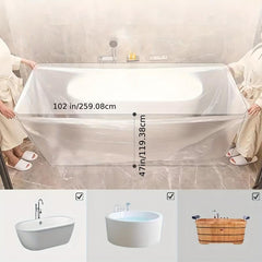 10pcs Disposable Bathtub Cover Liner Large Household Bathtub Cover