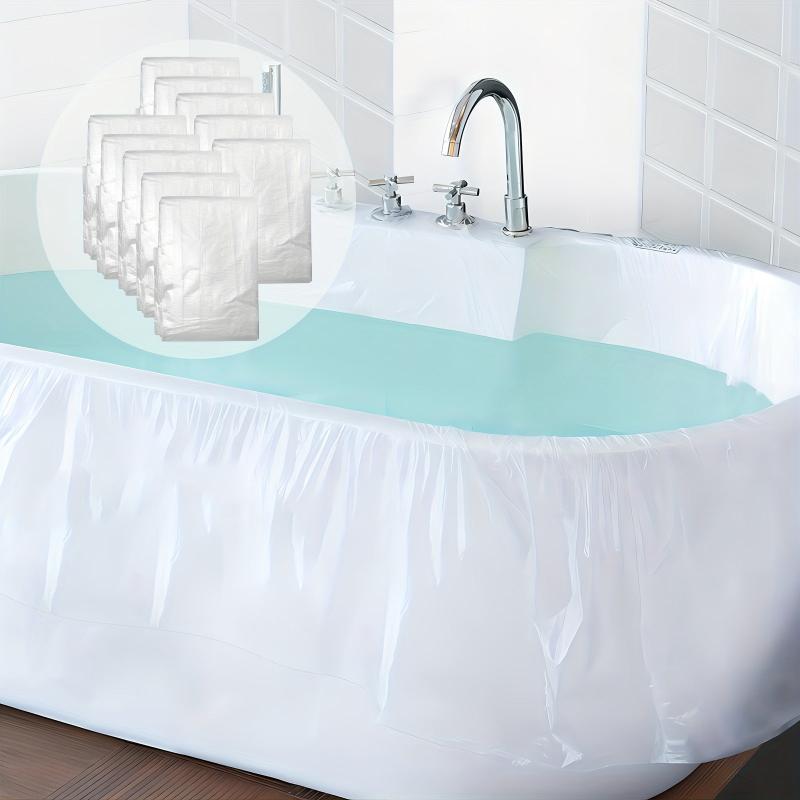 10pcs Disposable Bathtub Cover Liner Large Household Bathtub Cover