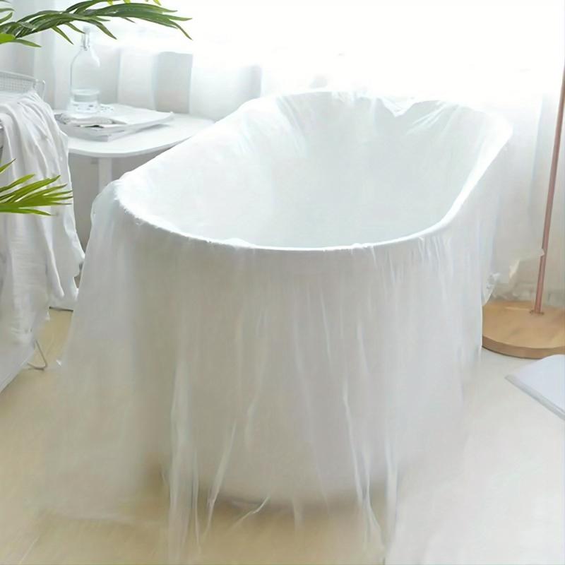 10pcs Disposable Bathtub Cover Liner Large Household Bathtub Cover