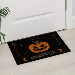 Halloween Pumpkin Welcome Mat Anti-Slip Indoor/Outdoor
