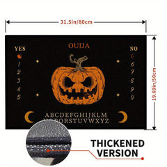 Halloween Pumpkin Welcome Mat Anti-Slip Indoor/Outdoor