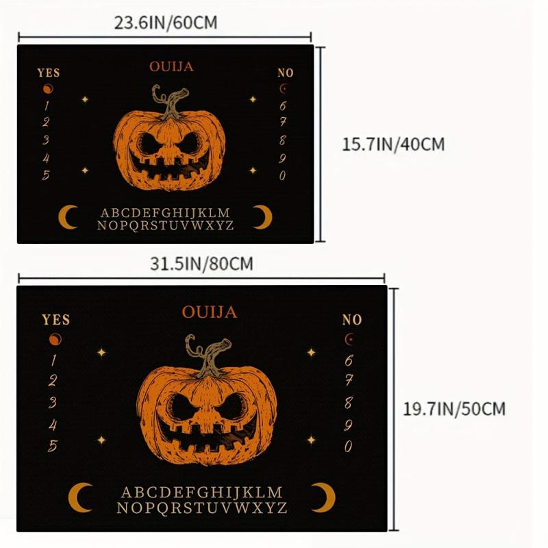 Halloween Pumpkin Welcome Mat Anti-Slip Indoor/Outdoor