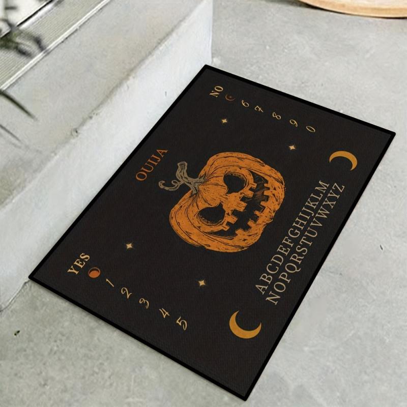 Halloween Pumpkin Welcome Mat Anti-Slip Indoor/Outdoor