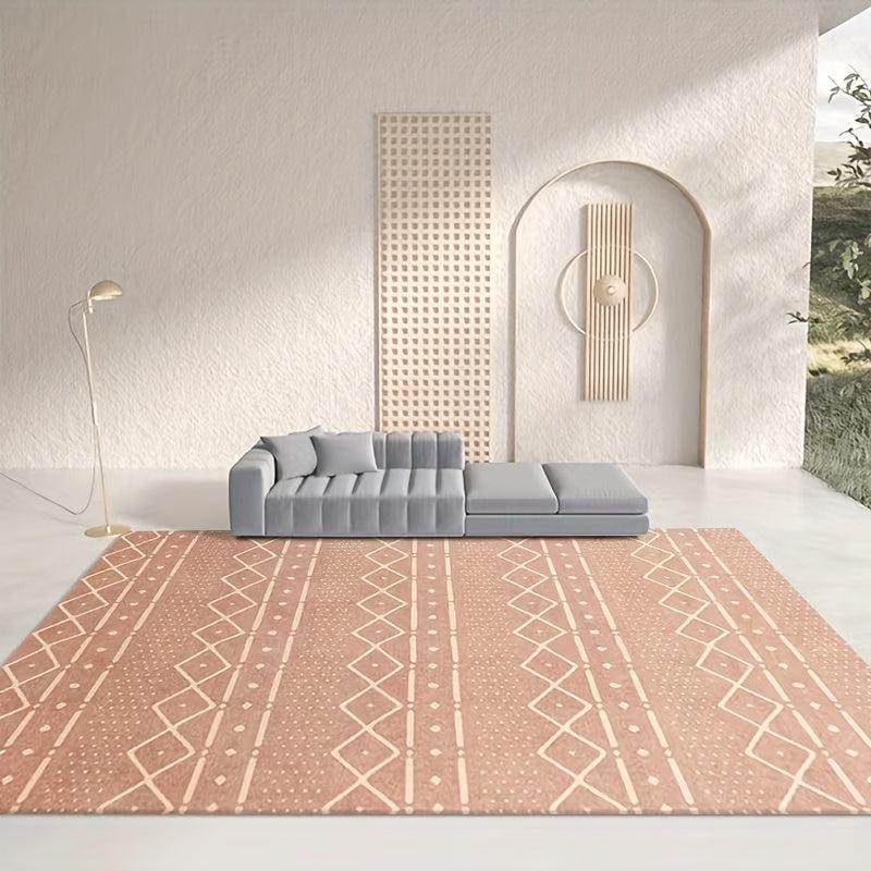Moroccan Area Rug Hotel Homestay Bedroom Bed Beside Carpet