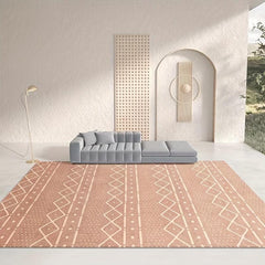 Moroccan Area Rug Hotel Homestay Bedroom Bed Beside Carpet