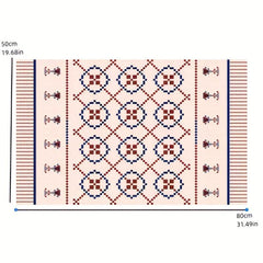 Moroccan Area Rug Hotel Homestay Bedroom Bed Beside Carpet