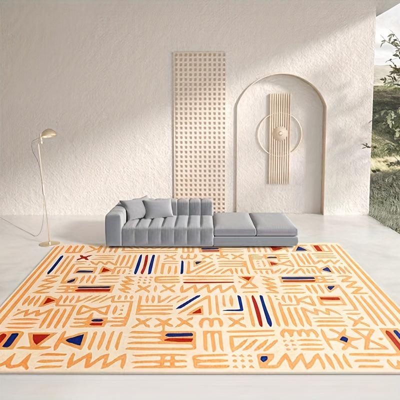 Moroccan Area Rug Hotel Homestay Bedroom Bed Beside Carpet