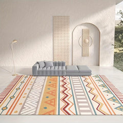 Moroccan Area Rug Hotel Homestay Bedroom Bed Beside Carpet