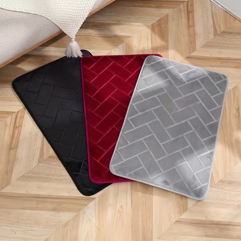 Soft Memory Foam Bath Rug Non slip Absorbent Floor Mat