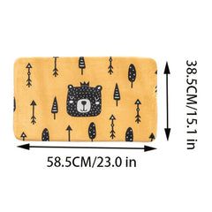 Printed Floor Mat Soft Non Slip Bath Rug Plush Bath Mat Absorbent Door Carpet