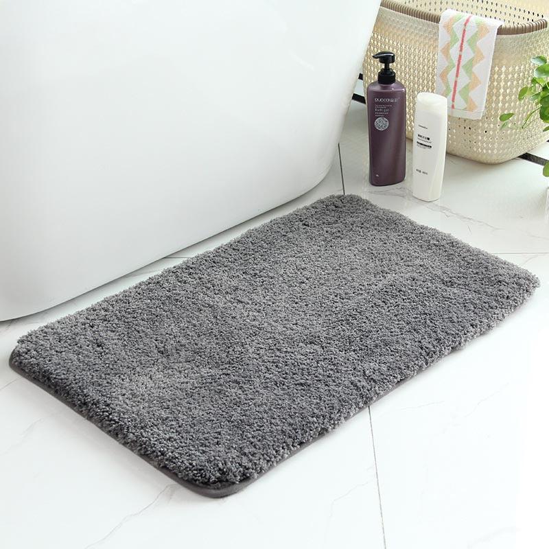 Plush Bathroom Mat Non Slip Absorbent High End