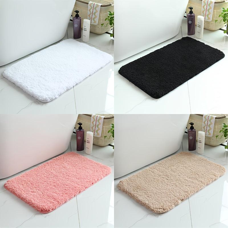 Plush Bathroom Mat Non Slip Absorbent High End