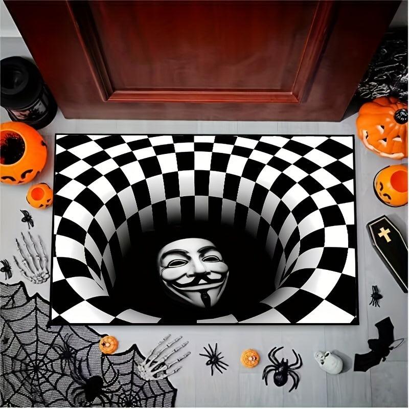 Ghost Face Halloween Doormat Non Slip Absorbent Mats