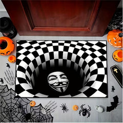 Ghost Face Halloween Doormat Non Slip Absorbent Mats