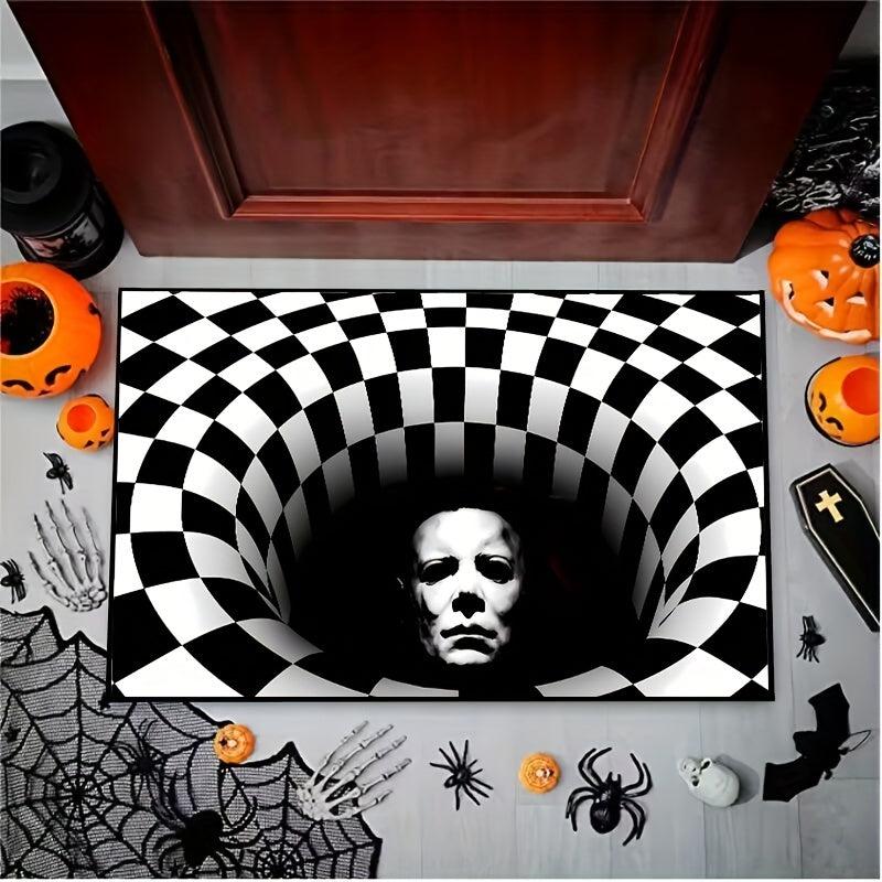 Ghost Face Halloween Doormat Non Slip Absorbent Mats