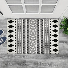 Modern Geometric Non Slip Bathroom Rug Soft Floor Mat Home Decor